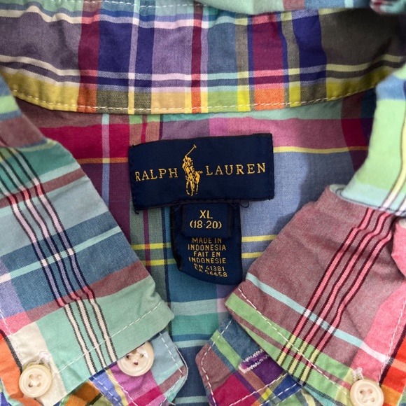 Ralph Lauren Multicolored Plaid Dress Shirt - Picture 3 of 4